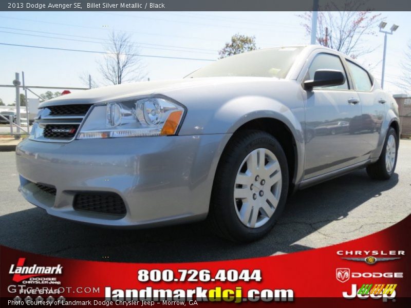 Billet Silver Metallic / Black 2013 Dodge Avenger SE