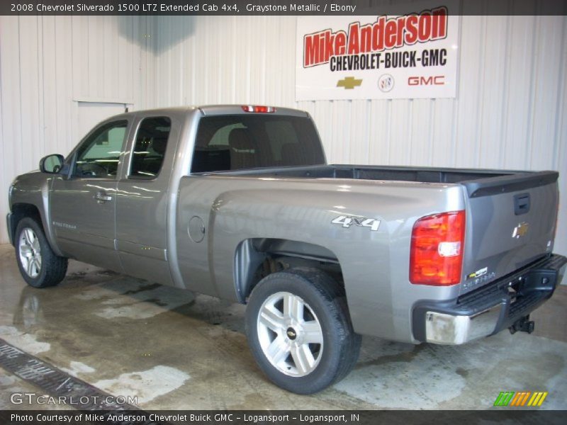Graystone Metallic / Ebony 2008 Chevrolet Silverado 1500 LTZ Extended Cab 4x4