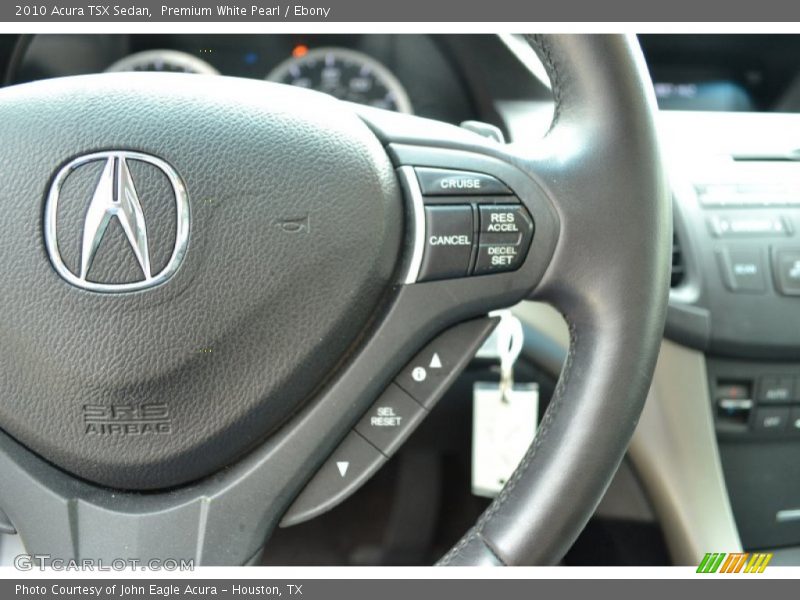 Premium White Pearl / Ebony 2010 Acura TSX Sedan