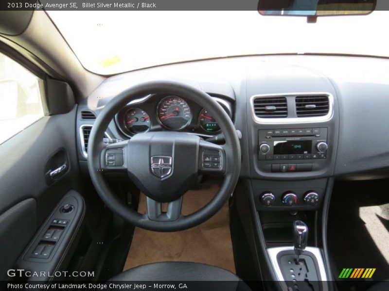 Billet Silver Metallic / Black 2013 Dodge Avenger SE