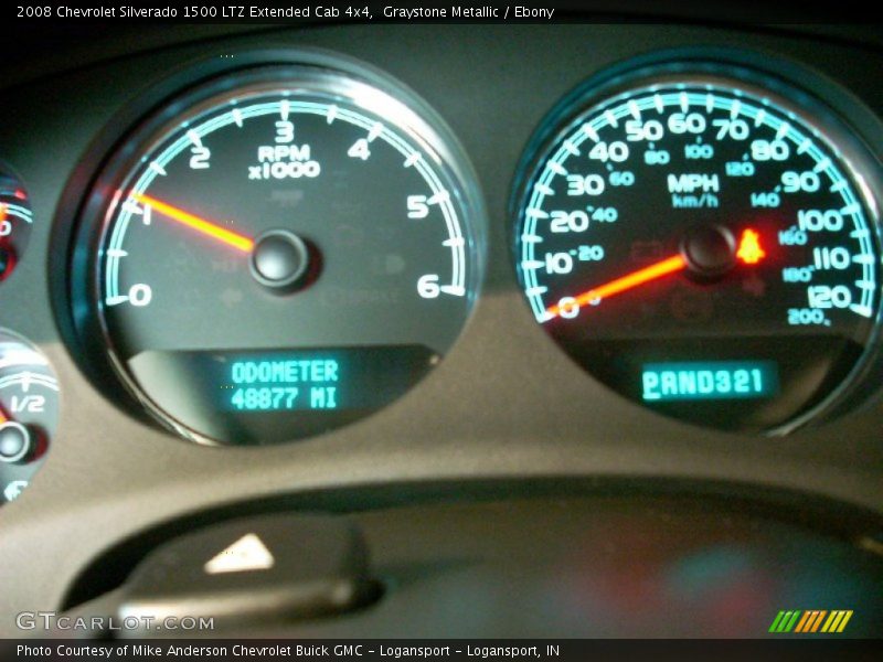 Graystone Metallic / Ebony 2008 Chevrolet Silverado 1500 LTZ Extended Cab 4x4