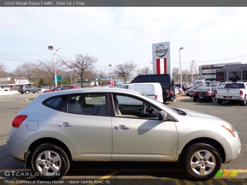 Silver Ice / Gray 2010 Nissan Rogue S AWD