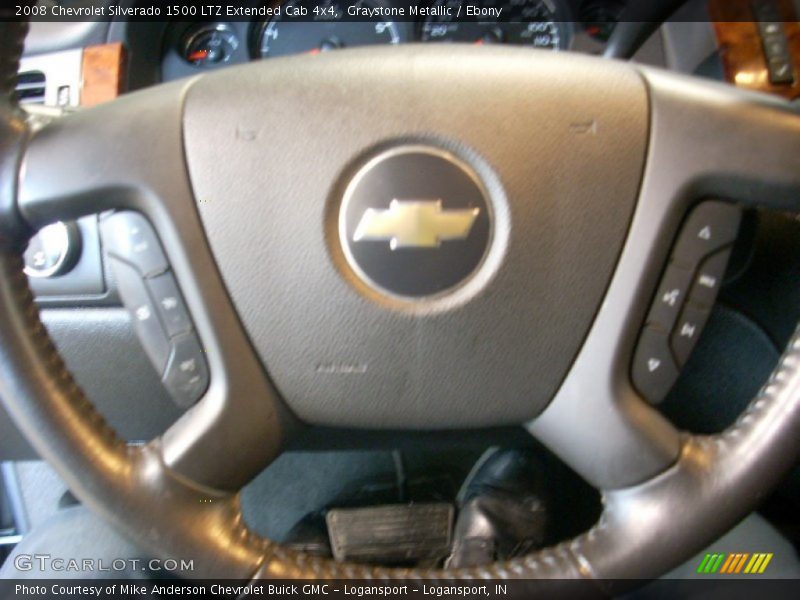 Graystone Metallic / Ebony 2008 Chevrolet Silverado 1500 LTZ Extended Cab 4x4