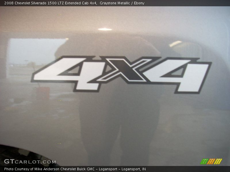 Graystone Metallic / Ebony 2008 Chevrolet Silverado 1500 LTZ Extended Cab 4x4
