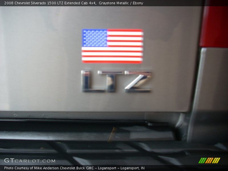 Graystone Metallic / Ebony 2008 Chevrolet Silverado 1500 LTZ Extended Cab 4x4