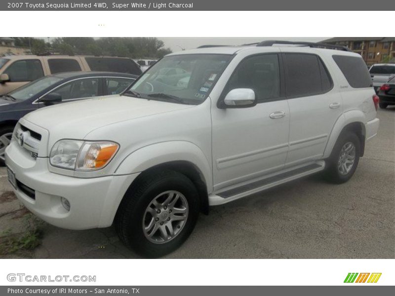Super White / Light Charcoal 2007 Toyota Sequoia Limited 4WD