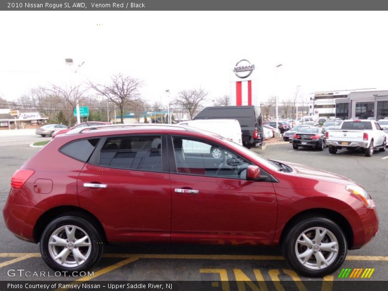 Venom Red / Black 2010 Nissan Rogue SL AWD