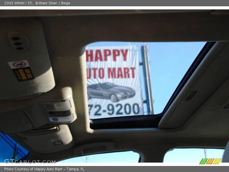 Brilliant Silver / Beige 2003 Infiniti I 35