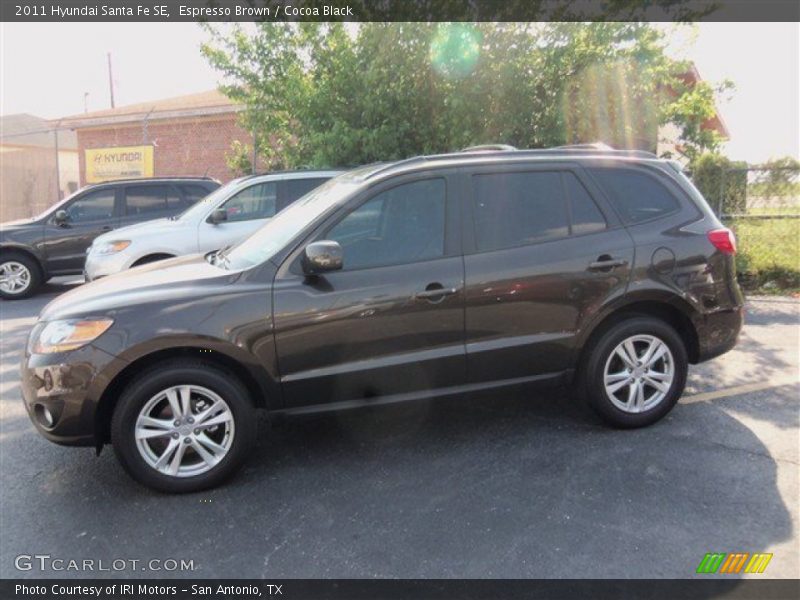 Espresso Brown / Cocoa Black 2011 Hyundai Santa Fe SE