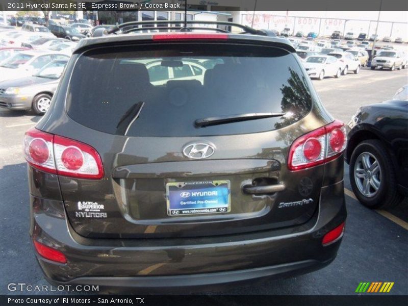 Espresso Brown / Cocoa Black 2011 Hyundai Santa Fe SE