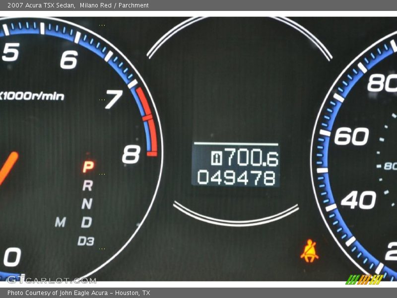Milano Red / Parchment 2007 Acura TSX Sedan