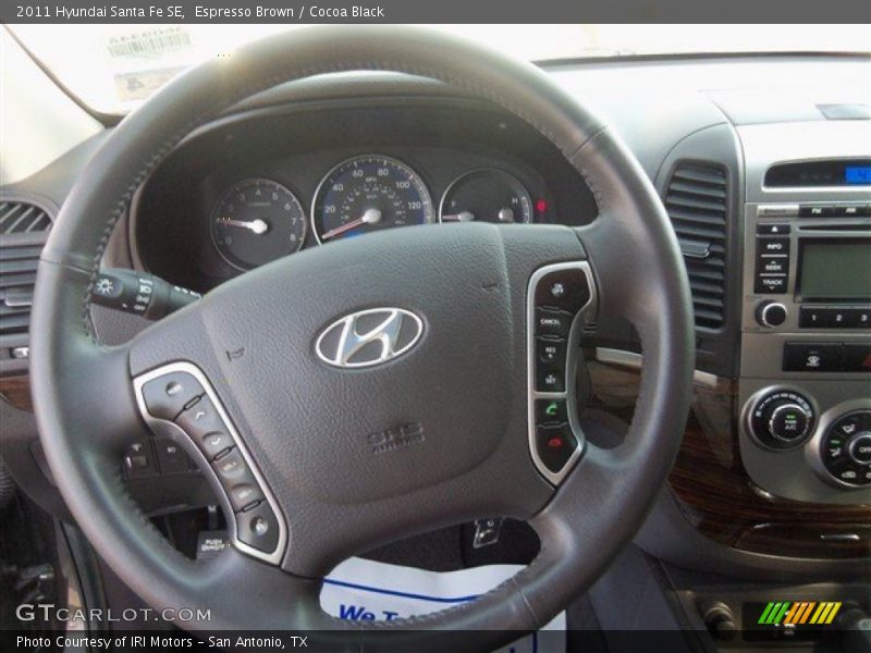 Espresso Brown / Cocoa Black 2011 Hyundai Santa Fe SE