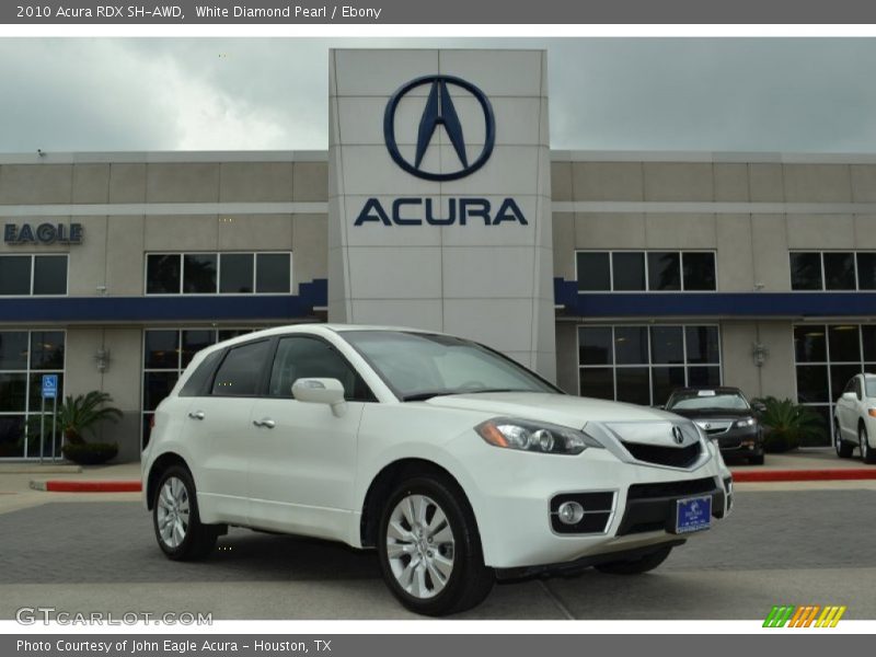 White Diamond Pearl / Ebony 2010 Acura RDX SH-AWD