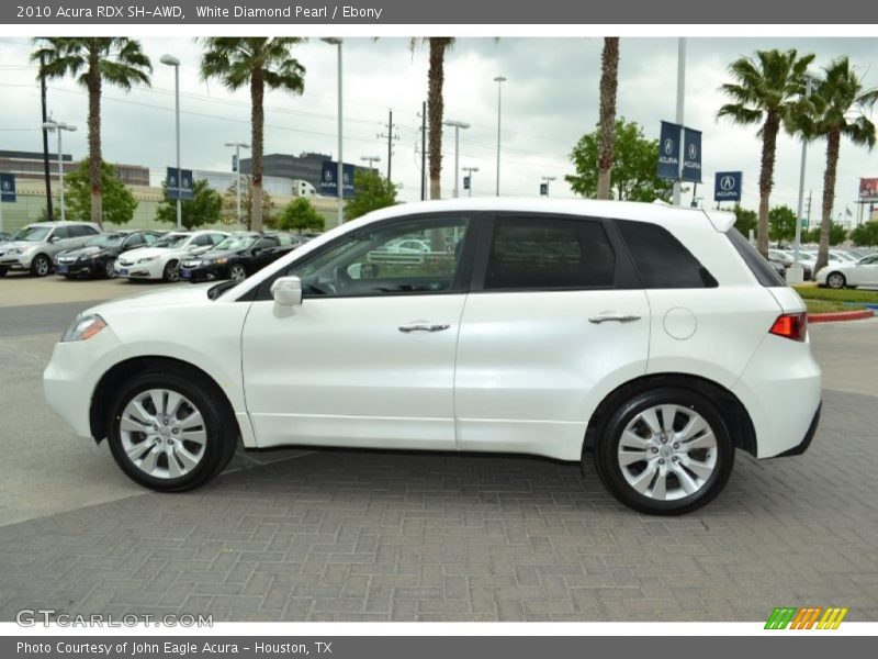 White Diamond Pearl / Ebony 2010 Acura RDX SH-AWD
