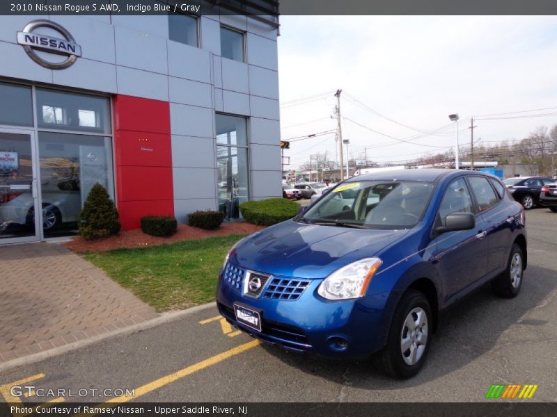 Indigo Blue / Gray 2010 Nissan Rogue S AWD