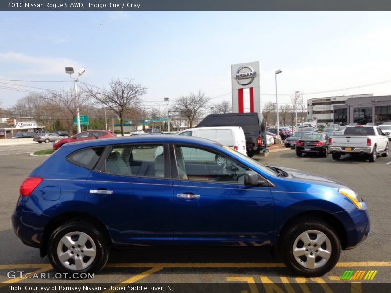 Indigo Blue / Gray 2010 Nissan Rogue S AWD