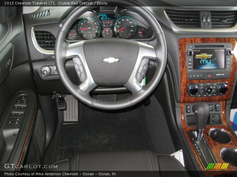 Crystal Red Tintcoat / Ebony 2013 Chevrolet Traverse LTZ