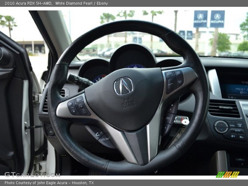 White Diamond Pearl / Ebony 2010 Acura RDX SH-AWD
