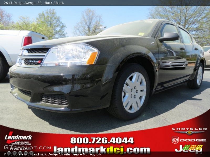 Black / Black 2013 Dodge Avenger SE