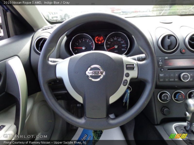 Indigo Blue / Gray 2010 Nissan Rogue S AWD