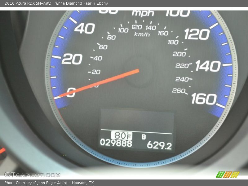 White Diamond Pearl / Ebony 2010 Acura RDX SH-AWD