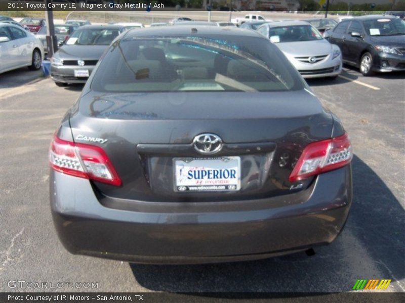 Magnetic Gray Metallic / Ash 2011 Toyota Camry LE