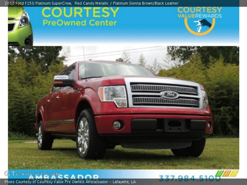 Red Candy Metallic / Platinum Sienna Brown/Black Leather 2012 Ford F150 Platinum SuperCrew