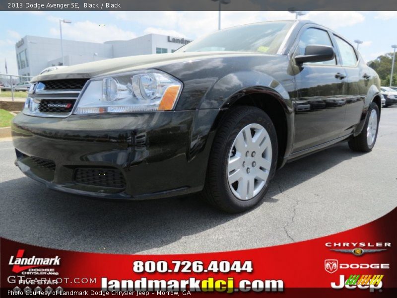 Black / Black 2013 Dodge Avenger SE