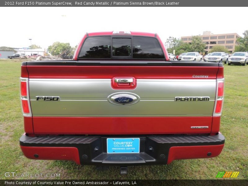 Red Candy Metallic / Platinum Sienna Brown/Black Leather 2012 Ford F150 Platinum SuperCrew