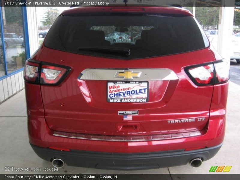 Crystal Red Tintcoat / Ebony 2013 Chevrolet Traverse LTZ