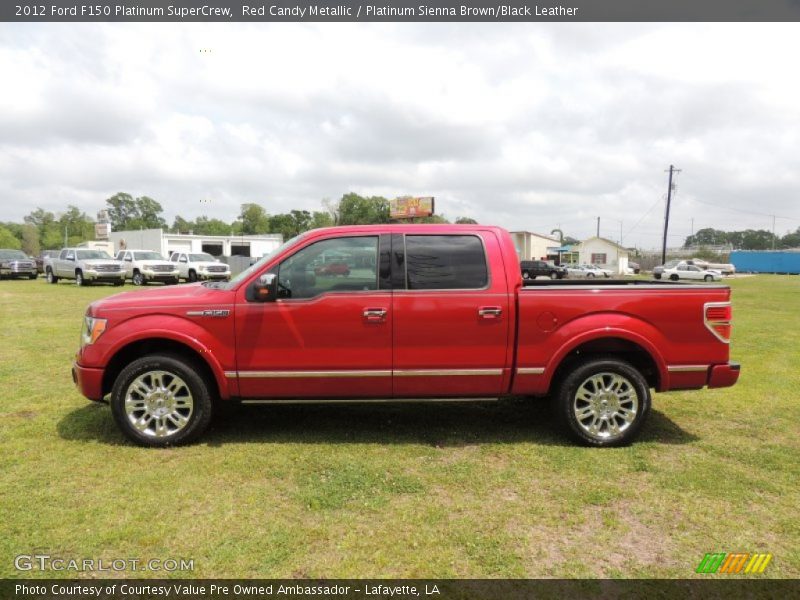 Red Candy Metallic / Platinum Sienna Brown/Black Leather 2012 Ford F150 Platinum SuperCrew