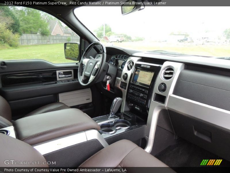 Red Candy Metallic / Platinum Sienna Brown/Black Leather 2012 Ford F150 Platinum SuperCrew