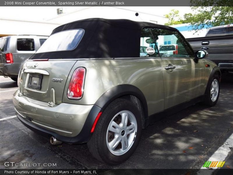 Sparkling Silver Metallic / Panther Black 2008 Mini Cooper Convertible