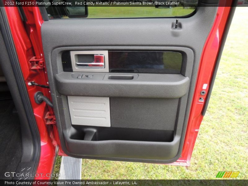 Red Candy Metallic / Platinum Sienna Brown/Black Leather 2012 Ford F150 Platinum SuperCrew
