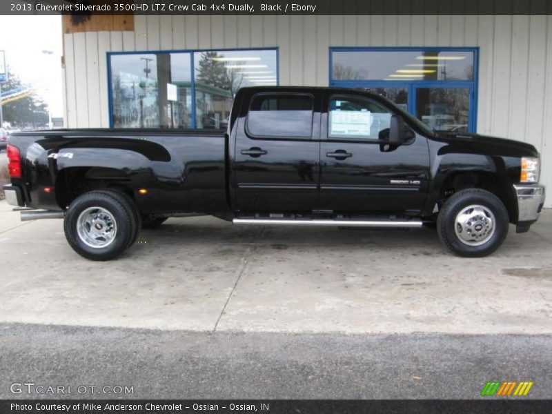 Black / Ebony 2013 Chevrolet Silverado 3500HD LTZ Crew Cab 4x4 Dually