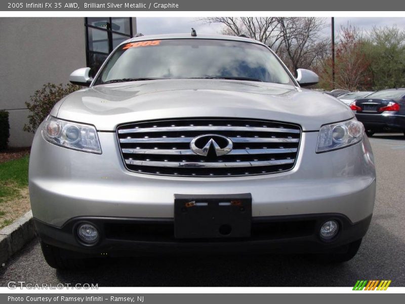 Brilliant Silver Metallic / Graphite 2005 Infiniti FX 35 AWD