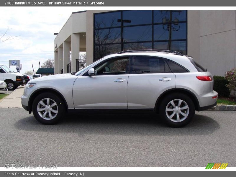 Brilliant Silver Metallic / Graphite 2005 Infiniti FX 35 AWD