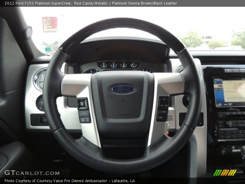 Red Candy Metallic / Platinum Sienna Brown/Black Leather 2012 Ford F150 Platinum SuperCrew