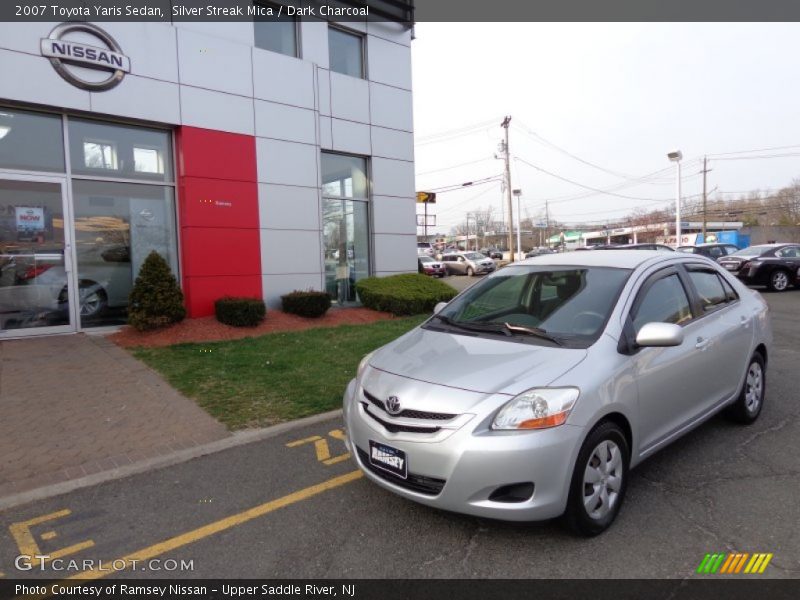 Silver Streak Mica / Dark Charcoal 2007 Toyota Yaris Sedan