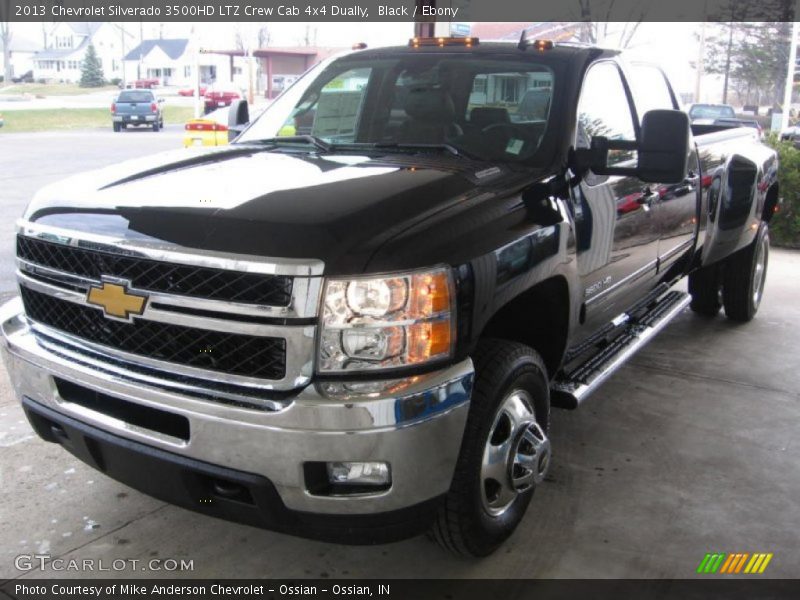 Black / Ebony 2013 Chevrolet Silverado 3500HD LTZ Crew Cab 4x4 Dually