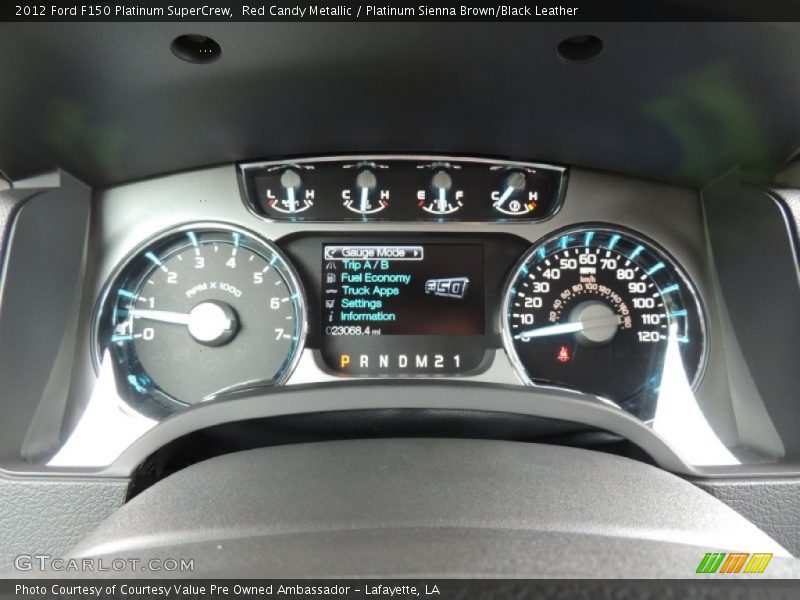 Red Candy Metallic / Platinum Sienna Brown/Black Leather 2012 Ford F150 Platinum SuperCrew