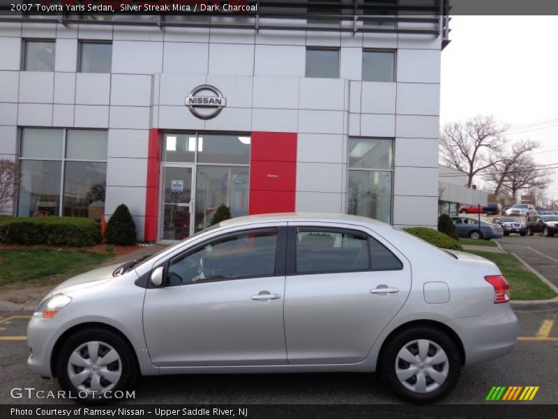 Silver Streak Mica / Dark Charcoal 2007 Toyota Yaris Sedan