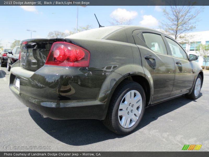 Black / Black/Light Frost Beige 2013 Dodge Avenger SE