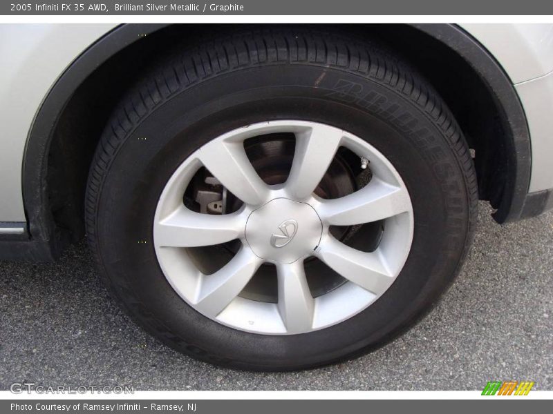 Brilliant Silver Metallic / Graphite 2005 Infiniti FX 35 AWD