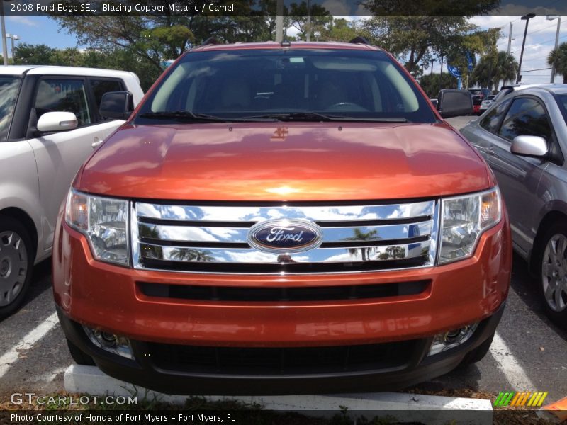 Blazing Copper Metallic / Camel 2008 Ford Edge SEL