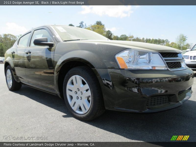 Black / Black/Light Frost Beige 2013 Dodge Avenger SE