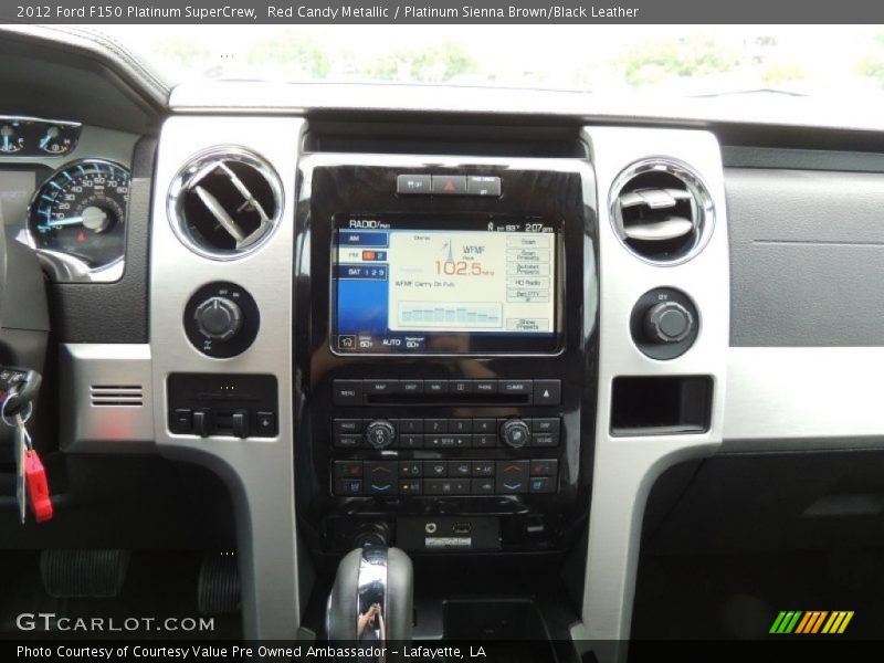 Red Candy Metallic / Platinum Sienna Brown/Black Leather 2012 Ford F150 Platinum SuperCrew