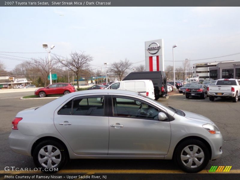 Silver Streak Mica / Dark Charcoal 2007 Toyota Yaris Sedan
