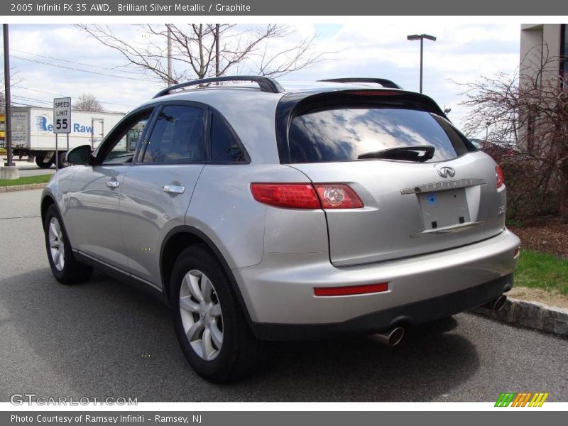 Brilliant Silver Metallic / Graphite 2005 Infiniti FX 35 AWD