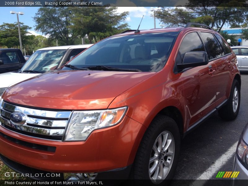 Blazing Copper Metallic / Camel 2008 Ford Edge SEL